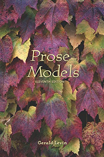 Prose Models Levin, Gerald