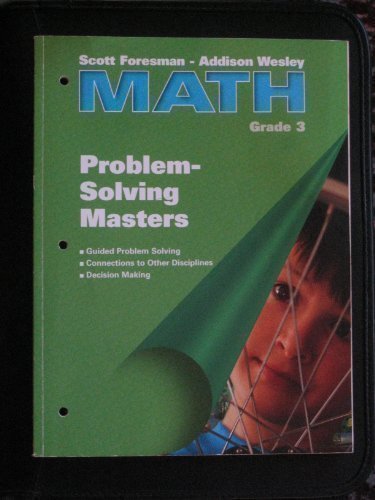 SFAW MATH GRADE 3 PROBLEM SOLVING BLACKLINE MASTERS [Hardcover] Scott Foresman