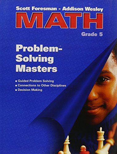 SFAW MATH GRADE 5 PROBLEM SOLVING BLACKLINE MASTERS [Hardcover] Scott Foresman