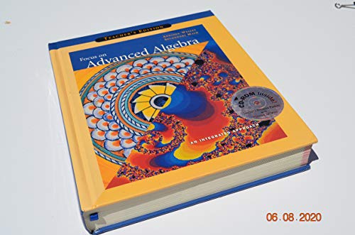 Addison Wesley Scott Foresman Focus On Advanced Algebra Teacher Edition 1998 Isbn 0201869810 [Textbook Binding] Dossey