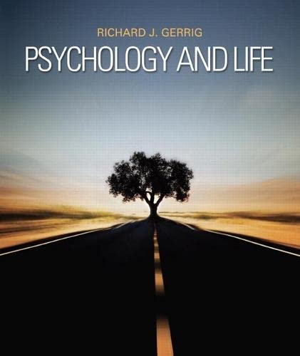 Psychology and Life (Mypsychlab) [Hardcover] Gerrig, Richard