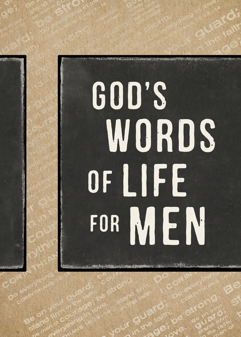 God's Words of Life for Men: Inspiring Devotions and Bible Verses for Strength and Integrity (A 39-Day Devotional)