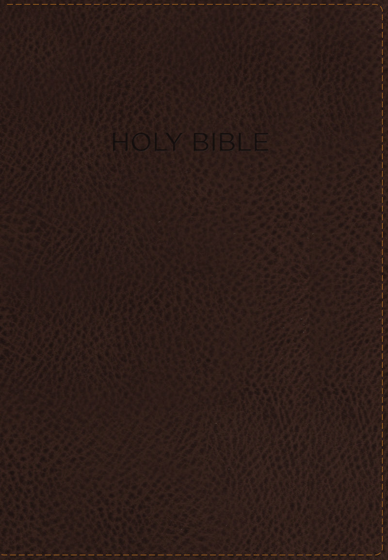 NIV, Foundation Study Bible, Leathersoft, Brown, Red Letter, Thumb Indexed