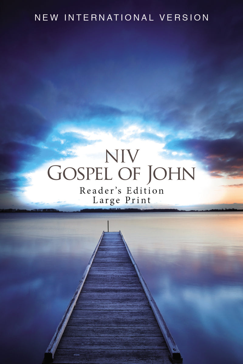NIV, Gospel of John, Reader's Edition, Large Print, Paperback