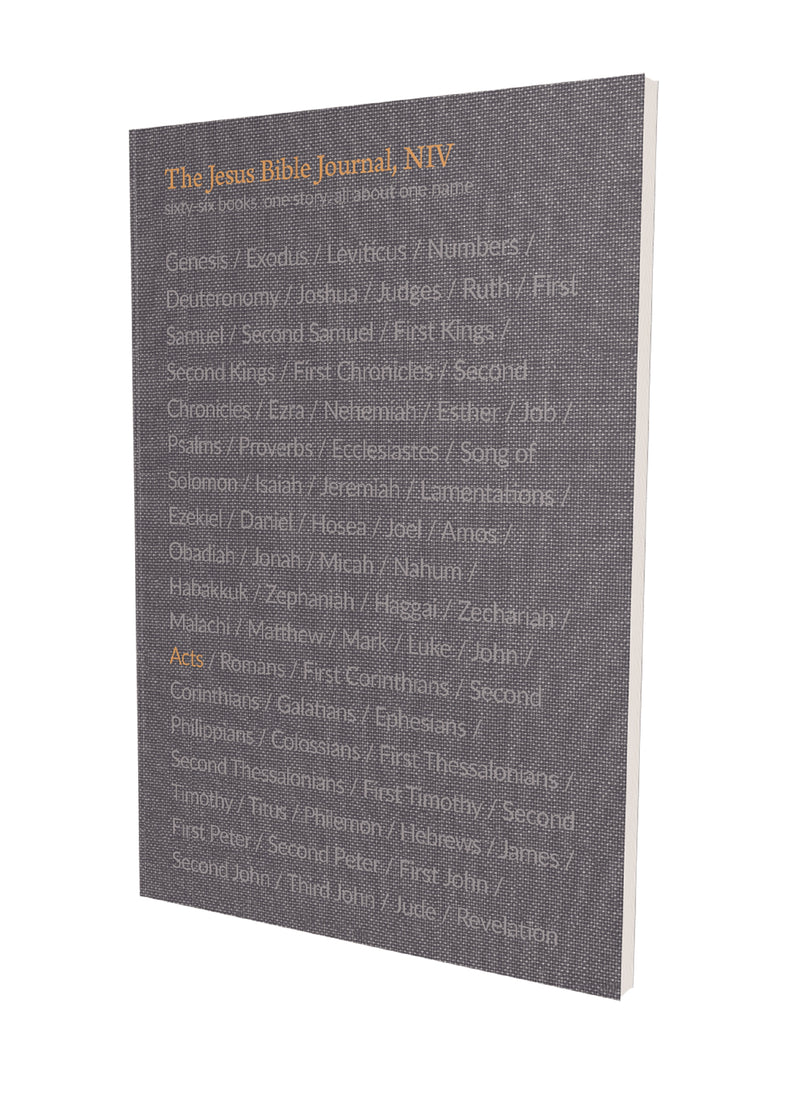 The Jesus Bible Journal, Acts, NIV, Paperback, Comfort Print