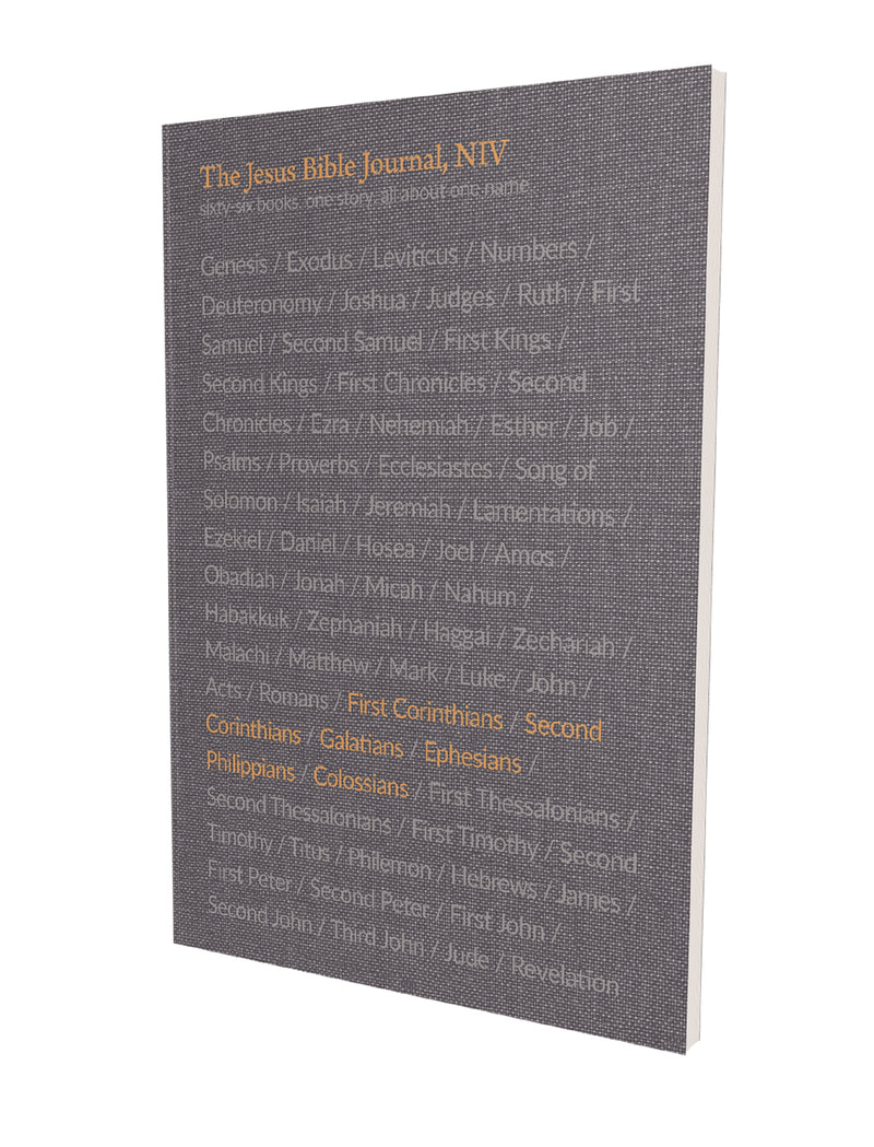 The Jesus Bible Journal, 1 Corinthians - Colossians, NIV, Paperback, Comfort Print