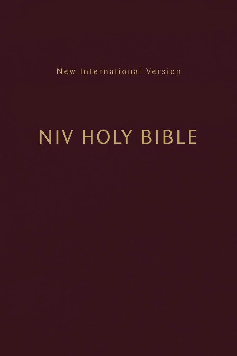 NIV, Holy Bible, Compact, Paperback, Burgundy, Comfort Print