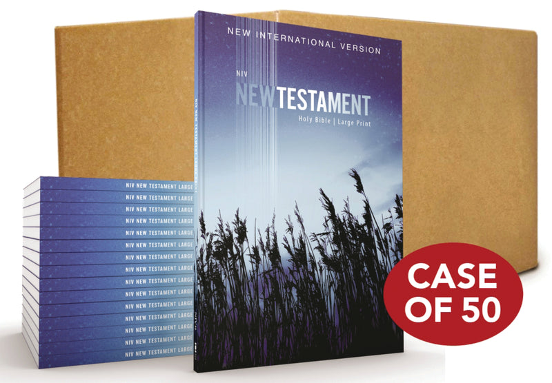 NIV, Outreach New Testament, Large Print, Paperback, Case of 50
