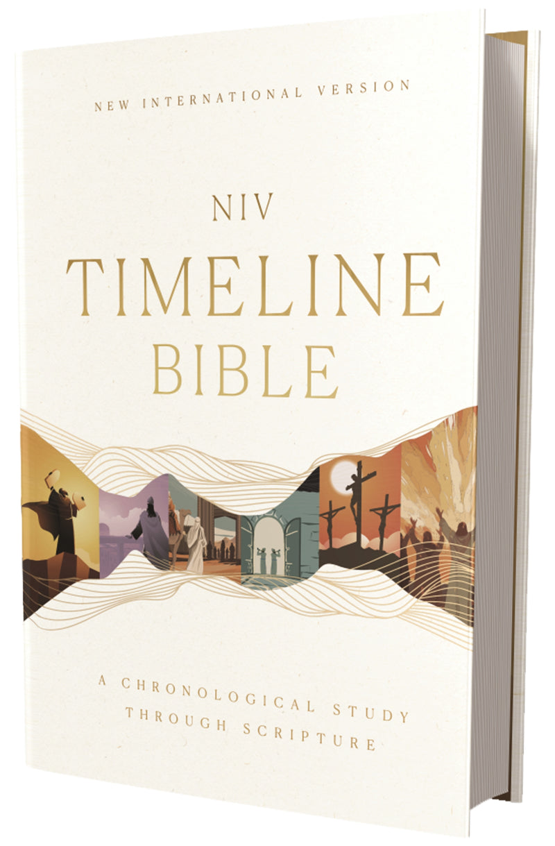 NIV, Timeline Bible, Hardcover, Red Letter, Comfort Print: A Chronological Study through Scripture