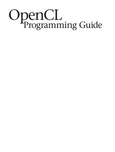 Opencl Programming Guide