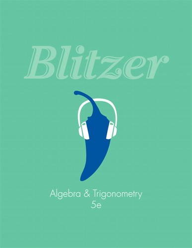 Algebra and Trigonometry (5th Edition) Blitzer, Robert F.
