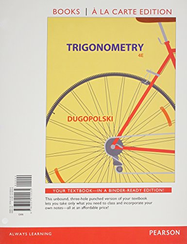 Trigonometry Books A La Carte Edition Plus New Mylab Math Access Card Package