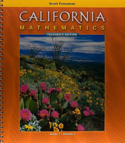 California Mathematics, Grade 1, Vol. 1 [Spiral-bound] A00c.CA.MATH.01.0000c