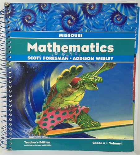 Mathematics Grade 4 Volume 1 Missouri [Spiral-bound] Randall I. Charles; Warren Crown and Francis Fennell