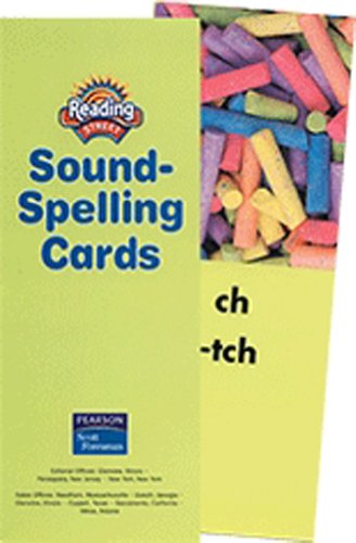 Reading 2007 Sound Spelling Cards Grades 1 Thru 3 [Cards] Pearson Education