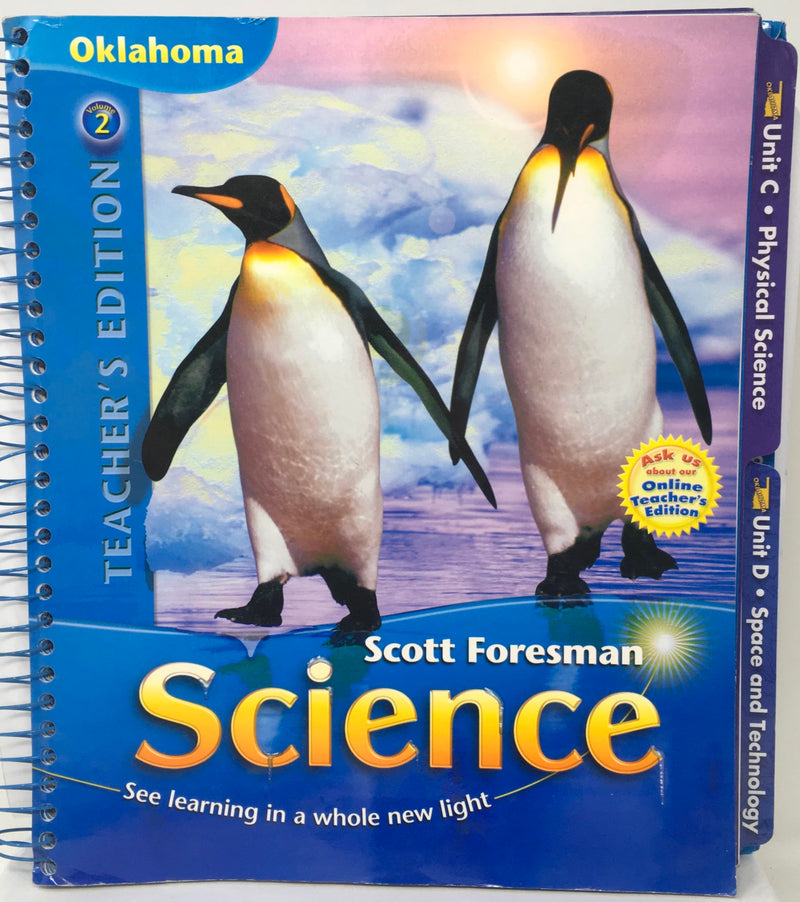 Scott Foresman Science Grade 1 Volume 2 Oklahoma Teacher's Edition [Spiral-bound] Pearson Education