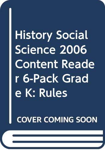 HISTORY SOCIAL SCIENCE 2006 CONTENT READER 6-PACK GRADE K: RULES [Paperback] Scott Foresman