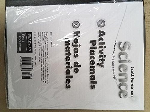 Scott Foresman Science: Grade 2 Activity Placemats [Textbook Binding] Pearson Education