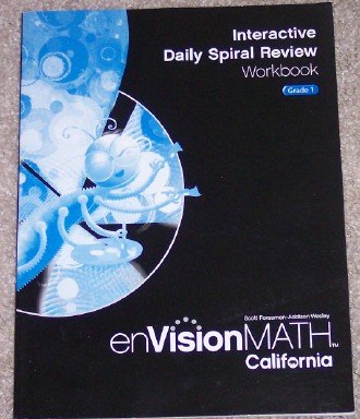Interactive Daily Spiral Review Workbook Grade 1 (enVision Math) [Paperback] Scott Foresman