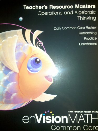 enVisionMATH Teacher's Resource Masters Operations and Algebraic Thinking, Grade K Common Core, Daily Common Core Review, Reteaching, Practice, Enrichment [Paperback] Pearson