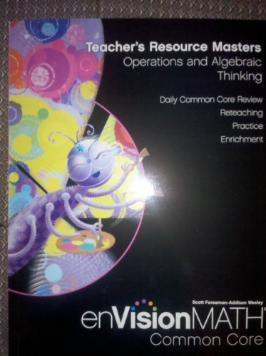 Teacher's Resource Masters, Operations and Algebraic Thinking, Grade 1, Common Core (enVisionMATH) by Randall Charles (2012-05-03) [Paperback] unknown author