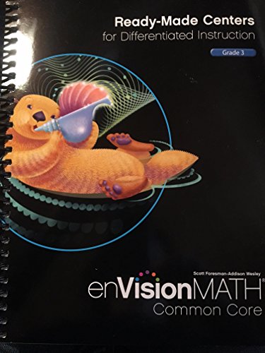 EnVision Math Ready-Made Centers For Differentiated Instruction Grade 3 [Spiral-bound] Randall I. Charles