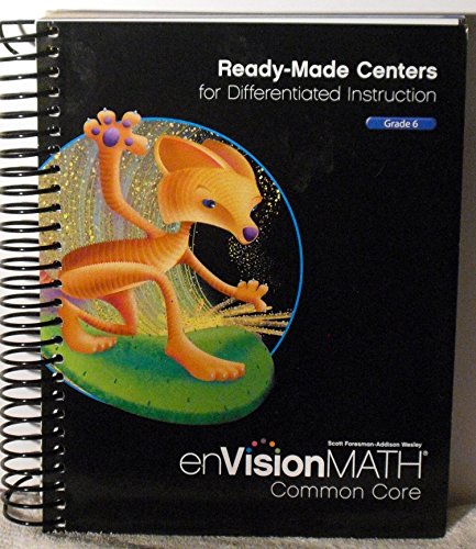 enVision Math Common Core Ready Made Centers TE Grd 6 [Spiral-bound] Pearson Prentice Hall