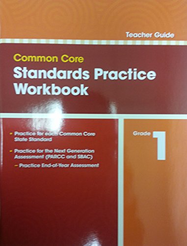 Common Core Standards Practice Workbook, Teacher Guide Grade 1 [Paperback] Pearson