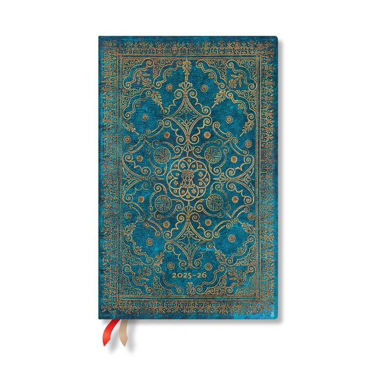 Paperblanks | 2025–2026 Azure | Equinoxe | 18-Month Planner Flexis | Maxi | Vertical | Elastic Band | 224 Pg | 80 GSM