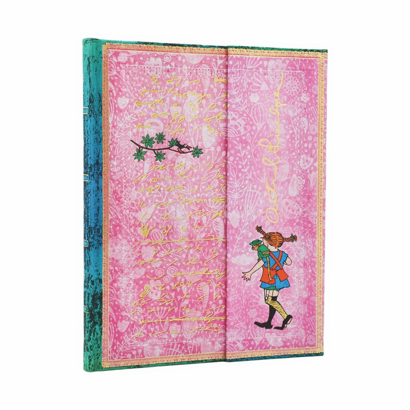 Astrid Lindgren, Pippi Longstocking Ultra Unlined Hardcover Journal, 144pg, 120GSM by Paperblanks (Embellished Manuscripts Collection)