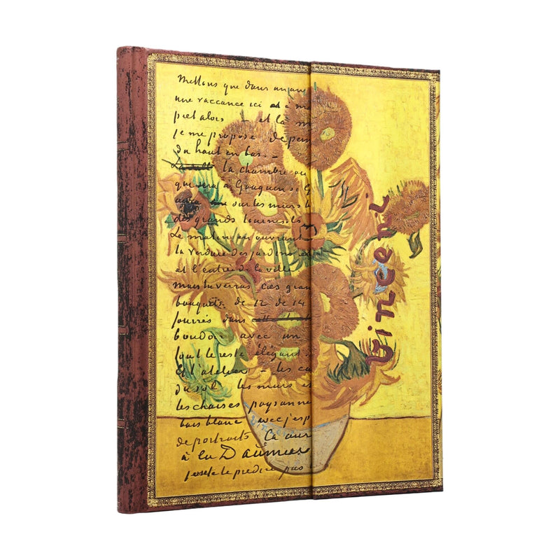 Van Gogh, Sunflowers Ultra Lined Hardcover Journal, 144pg, 120GSM, The Van Gogh Museum Collection by Paperblanks (Embellished Manuscripts Collection)