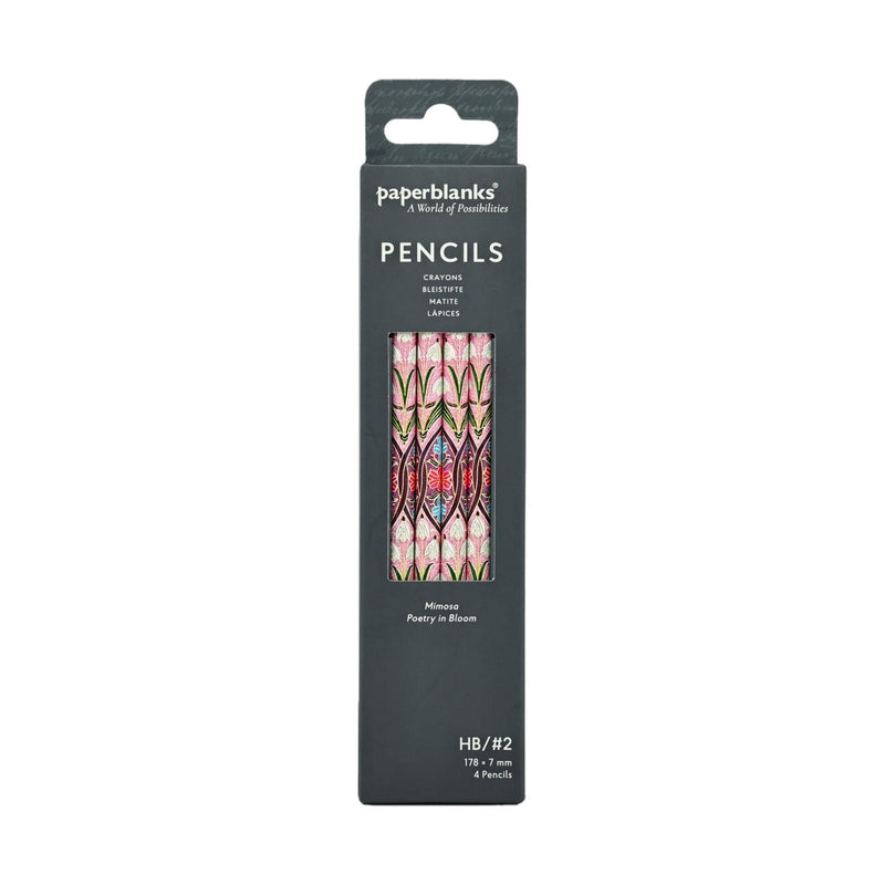 Mimosa 4 Pack Pencils by Paperblanks (Poetry in Bloom)