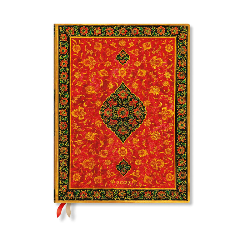 2027 Layla Ultra Vertical Hardcover 12-Month Weekly Planner, 160pg, 100GSM by Paperblanks (Persian Poetry)