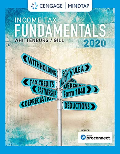 CNOWv2 for Whittenburg/Altus-Buller/Gill's Income Tax Fundamentals 2020, 1 term Printed Access Card