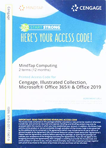 MindTap for Beskeen/Cram/Duffy/Friedrichsen/Wermers' The Illustrated Collection, MicrosoftÂ® Office 365Â® & Office 2019, 2 terms Printed Access Card
