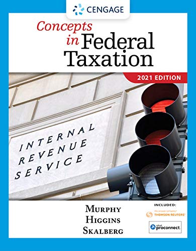 Concepts in Federal Taxation 2021 (with Intuit ProConnect Tax Online 2019 and RIA CheckpointÂ® 1 term (6 months) Printed Access Card)