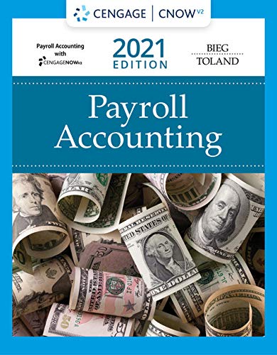 CNOWv2 for Bieg/Toland's Payroll Accounting 2021, 1 term Printed Access Card