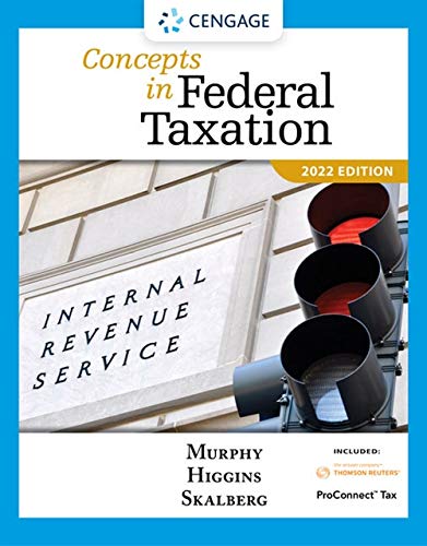 Concepts in Federal Taxation 2022, Loose-leaf Version (with Intuit ProConnect Tax Online 2021 and RIA CheckpointÂ® 1 term Printed Access Card)