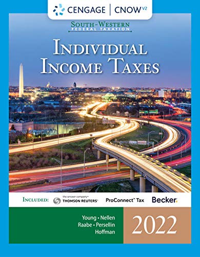 CNOWv2 for Young/Nellen/Raabe/Hoffman/Maloneyâ€™s South-Western Federal Taxation 2022: Individual Income Taxes, 1 term Printed Access Card