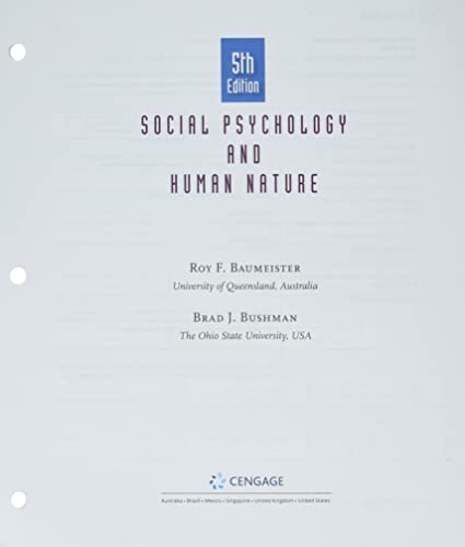 Bundle: Social Psychology and Human Nature, Loose-leaf Version, 5th + MindTap, 1 term Printed Access Card