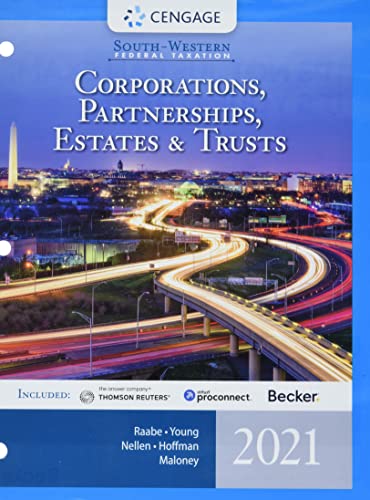 Bundle: South-Western Federal Taxation 2021: Corporations, Partnerships, Estates and Trusts, Loose-leaf Version, 44th + CNOWv2, 1 term Printed Access Card