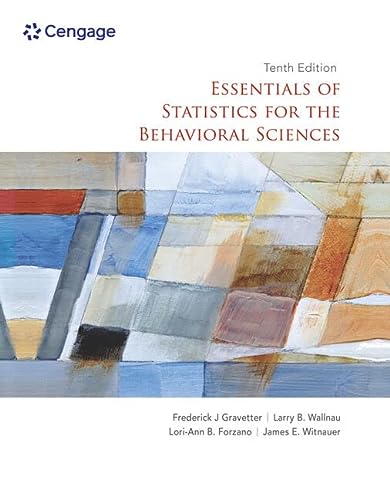 Bundle: Essentials of Statistics for the Behavioral Sciences, 10th + MindTap, 2 terms Printed Access Card