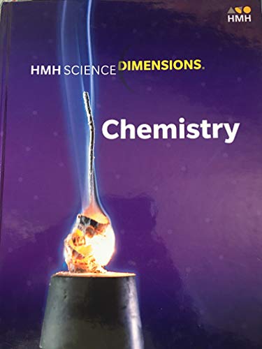 2020 HMH Science Dimensions Chemistry Student Edition Hardcover