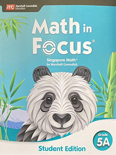 Math in Focus Student Edition Volume A Grade 5