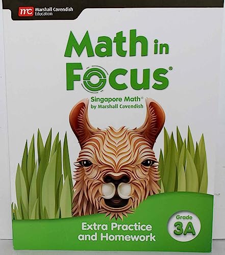 Math in Focus Extra Practice and Homework Volume A Grade 3