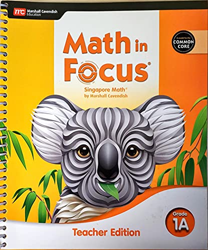 Math in Focus CCSS Teacher Edition Volume A Grade 1