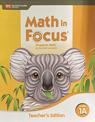 Math in Focus Teacher Edition Volume A Grade 1