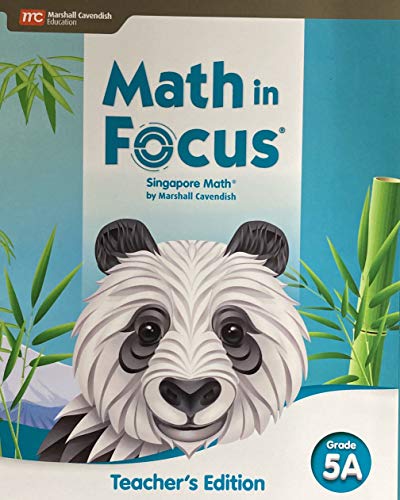 Math in Focus Teacher Edition Volume A Grade 5