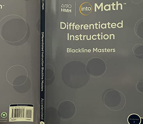 Into Math Differentiated Instruction Master BLM Accelerated 7