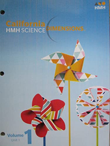 2020 California Science Dimensions Student Edition Interactive Worktext Volume1 Grade K